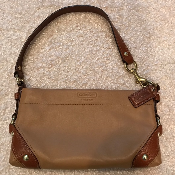 Coach Handbags - Coach tan leather bag. Excellent condition.